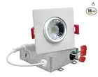 NUWATT | 16 Pack | White 3 Inch Square Adjustable LED Ceiling Light Gimbal