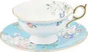 Wedgwood Wonderlust Apple Blossom Teacup & Saucer Set, 5 oz