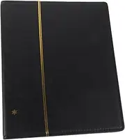 ARTIBETTER Empty Pu Binder Banknote Album 4 Ring Binder Stockbook Collecting Storage Book for Coins Stamps Collectors