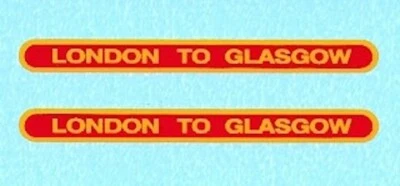 Matchbox Lesney 21a/b Coach | London to Glasgow | Transfer/Decal