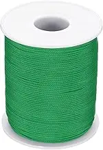 uxcell Nylon Cord 1mm x 109 Yards, Bracelet String Braided Nylon Thread Chinese Knotting Cord for Jewelry Making Beading Necklaces Blind Wind Chimes, Green