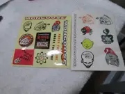 Nos old school BMX Mongoose decal stickers + tattoos