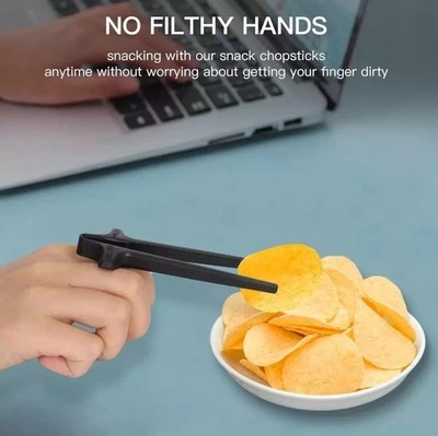 PRO Finger Chopsticks for Gamers - 4 PCS Gamer Chopsticks, Snack Grabber, Chips