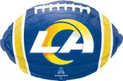 Anagram 18" Large Shape Los Angeles Rams Team Colors Football Balloon