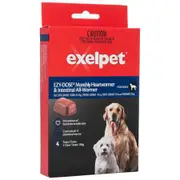 Exelpet Ezy-Dose Monthly Heartwormer & Intestinal All-Wormer For Dogs 4 Pack