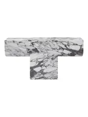 MCM House | Arii Console in Grey and White Arabescato Marble | The UNDONE