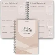 Mental Health Journal Planner | Daily Gratitude, Self Care, Intentions, Affirmations and Nutrition (Lux, A5 Ring Bound)