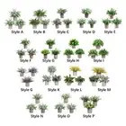 3Pcs Small Fake Plants Artificial Bonsai for Shelf Bedroom Living Room