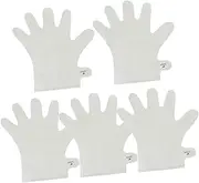 FRCOLOR 5 Pcs Hand Mask Bedtime Gloves Hand Mack Overnight Lotion Gloves Hands Nourish Gloves Moisturizing Hand Gloves Whitening Hand Gloves Care Supplies Pe+pp Non-woven Fabric