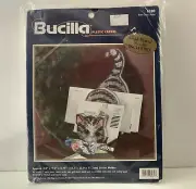 1998 Bucilla Plastic Canvas Kitten Letter Holder 6280