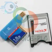 3 piece set NEW CNC 1.0GB CF CF card+CF-PCMCIA adapter+SSK USB2.0 card reader