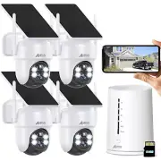 ANRAN 4MP WIFI Security Camera System Solar Battery Powered Home Outdoor Camera