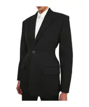 Diamond Shaped Skirt Suit S,M Black