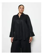 [Commonry] Linen Shirt in Black