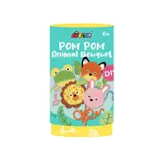 Avenir Pom Pom Animals Bouquet Art & Craft Toy 9x15.5cm Kids DIY Craft Kit 6y+