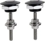 EMSea 2x Quick Release Latch 30mm Universal Vehicle Mini Hood Pin Lock Clip Kit Push Button Bonnet Aluminum Alloy For Auto Car Bumper Hood License Plate Or DIY
