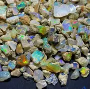 200 Carat Lot Ethiopian Multi Fire Opal Rough Natural Opal Raw stone AAA+ Grade.