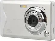 Digital Camera, 4K 48MP Vlogging Camera 16X Digital Zoom Compact Point and Shoot Camera with Fill Light and Anti Shake Portable Mini Rechargeable Camera for Kids Teens Beginners (White)