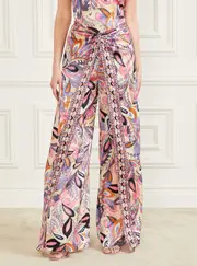 GUESS Marciano Pink Multi Gypset Pant Size: 42, Polyester