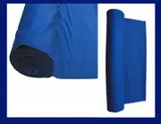 POOL SNOOKER BILLIARD TABLE FELT / CLOTH SINGLE SIDED WOOL SUITS 7"/8" - BLUE - INCLUDES 6 CUSHION FELTS