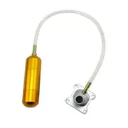 TDR Power Boost Bottle Intake Pipe Set 2 Stroke Engine Pocket Bike Mini ATV Quad Dirt Bike 49cc 50cc 80cc Performance Upgrade Aluminum Gold