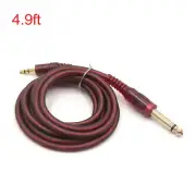 4.9ft Length 1/8 Inch Male to 1/4 Inch Male TRS Car Audio Cable Amplifier Cord