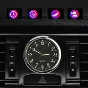 1Pc Mini Pocket Quartz Digital Analog Watch Stick-On Clock Luminous For Car Boat