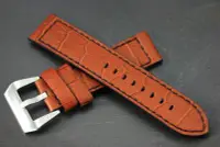 在飛比找Yahoo!奇摩拍賣優惠-艾曼達精品~24mm直身加長版panerai飛行軍錶風格黑縫