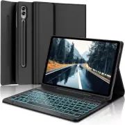 Backlit Detachable Keyboard Case For Samsung Galaxy Tab S9 FE Plus/S9 Plus 12.4"