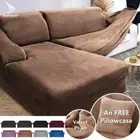Sofa Cover Thick Elastic 1/2/3/4 Seater Plush Corner Couch Cover Slipcovers