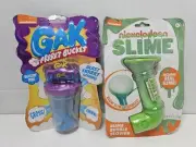 nickelodeon Green slime bubble blower Outdoor Toy New Sealed / Gak Fart Bucket