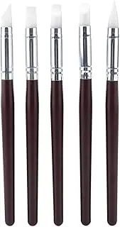 5pcs/Set Silicone Carving Art Pen Pottery Sculpture Clay Shaping Watercolor Painting DIY Tools Ulti-Function Pens