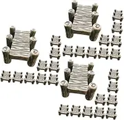 Amosfun 3sets DIY Bonsai Micro Landscape Adornments Outdoor Garden Decor Resin Bridge Statue 10pcs*3