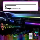 USB LED RGB Car Neon Atmosphere Ambient Light Strips Remote Control Accessories