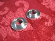 ATOM BIKES HARDCORE HARDWARE OLD SCHOOL BMX 5/16" TO 3/8" AXLE ADAPTERS RAW PAIR