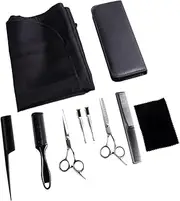 1 Set Barber Accessories Teeth Cut Scissors Flat Cut Hairdressing Tool Hair Cutting Scissor Black