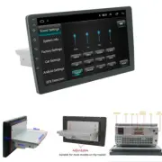 1Din Adjustable 9" Android Touch Screen Car Stereo Radio GPS Wifi BT Navigation