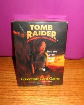 Vintage 1999 Tomb Raider Starring Lara Croft Into the Caves cards Sealed
