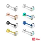 1 Pair Earring Helix Cartilage Ear StudZirconia Surgical Steel Fashion Jewellery