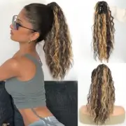 Claw Ponytail For Women Long 18Inch Curly Hair Fake False Hairpiece Clip In