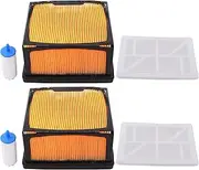 ApplianPar Air Filter and Fuel Filter for Husqvarna K760 K770 Concrete Cut Off Saw Power Cutter Replaces 525470601 574362302 525470602 Set of 2