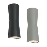 Graz LED Outdoor Up/Down Wall Light in Charcoal or Silver