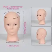 Female Bald Mannequin Head Wig Stand with Adjustable Wig Tripod Stand Holder for