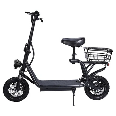 PORIYA Electric Scooter 2000W 50KM/H 12" Tire Foldable Travel Adult Bike w/Seat