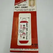 Vintage Susan Bates Bulky Knit Count Row Counter Knitting Notion Needles 9 to 15