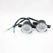 BLYGO 12V Pair LED Left Right Head Light Lamp 110cc 125cc Bull Farm Quad Dirt Bike ATV