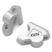 Motorcycle 32MM Handle Bar Riser Clamp Extend Handlebar Adapter Mount for BMW R1200GS LC Adventure R Silver