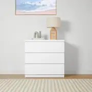 3 Drawer Unit - White