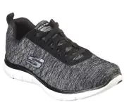 Skechers Flex Appeal 2.0 / / Womens / Memory Foam / BLACK-WHITE / $75