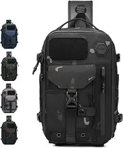 [Generic] Cosmos Explorer Sling Bag, Anti Theft Tactical Sling Backpack, Scratchproof and Waterproof, Crossbody Shoulder for Outdoor